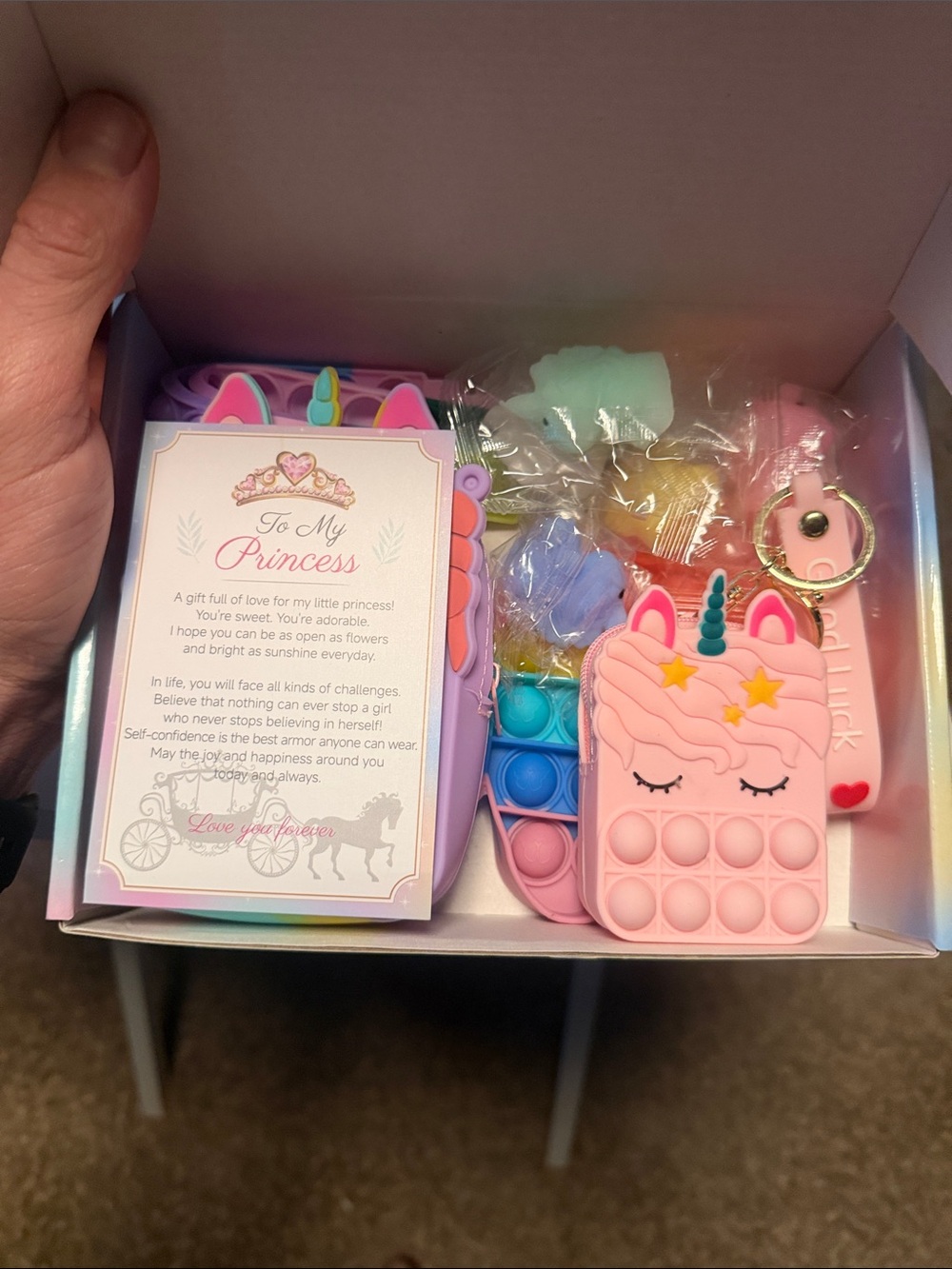 adidas Rainbow Unicorn Plush Box - Pink, Rainbow, White